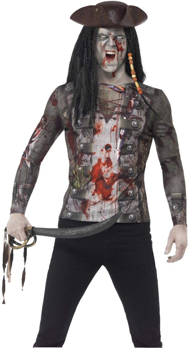 Zombie Piraat Heren Outfit