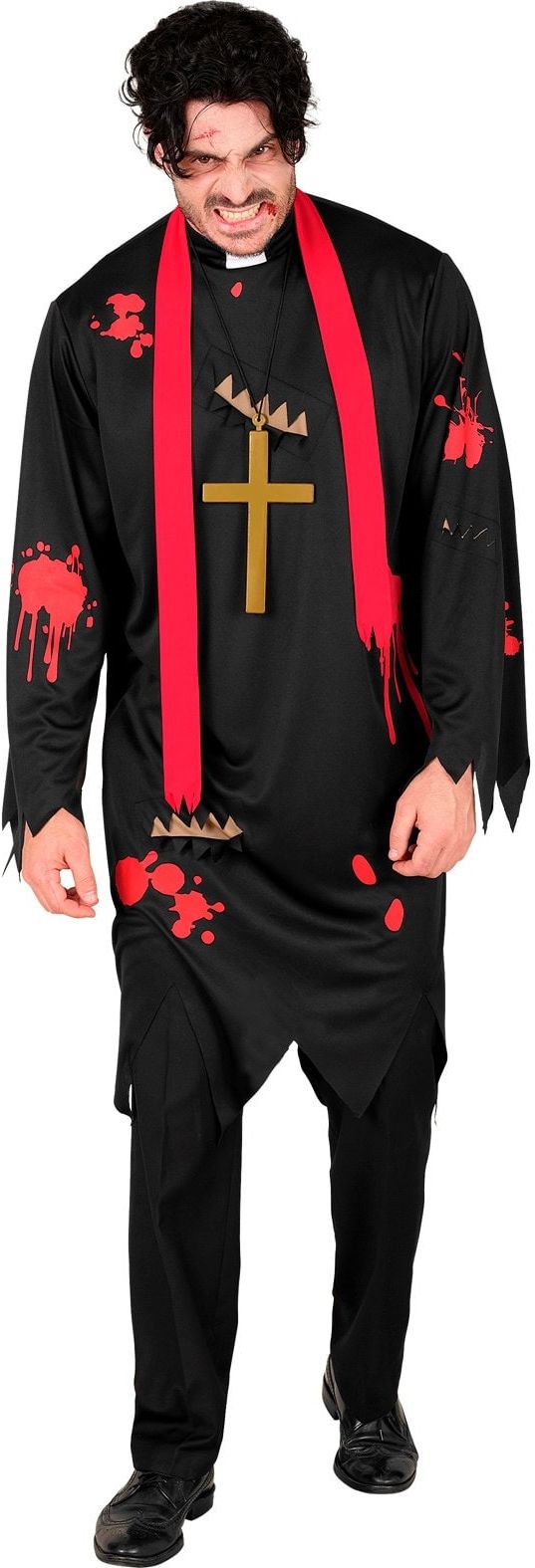 Zombie Priester Heren Halloween Kostuum