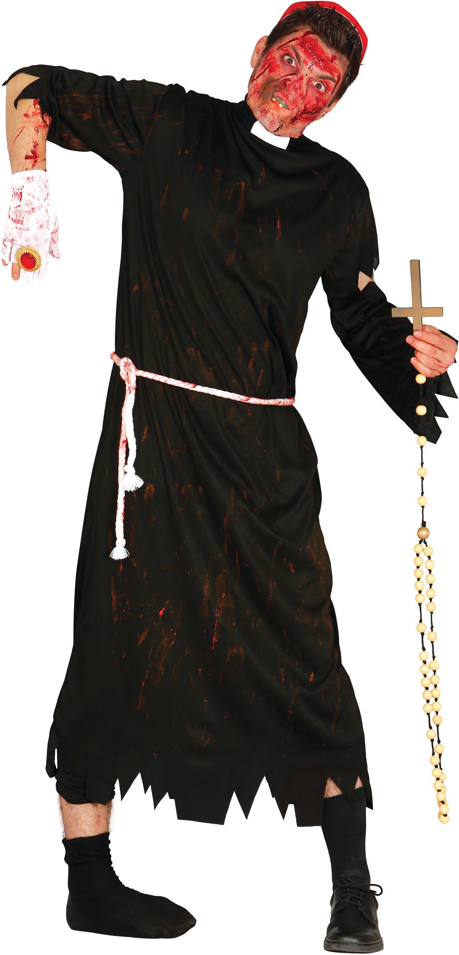 Zombie priester kostuum