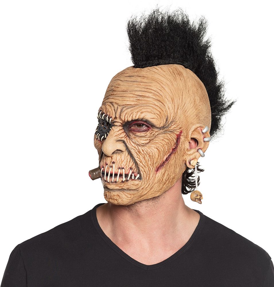Zombie rocker latex masker