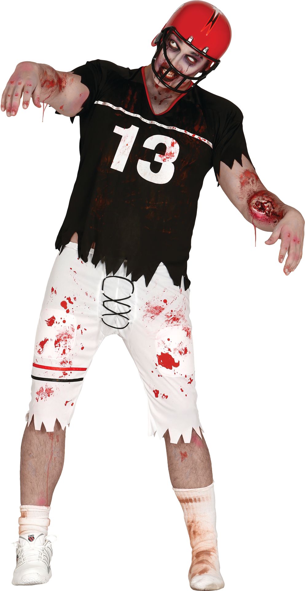 Zombie rugby kostuum