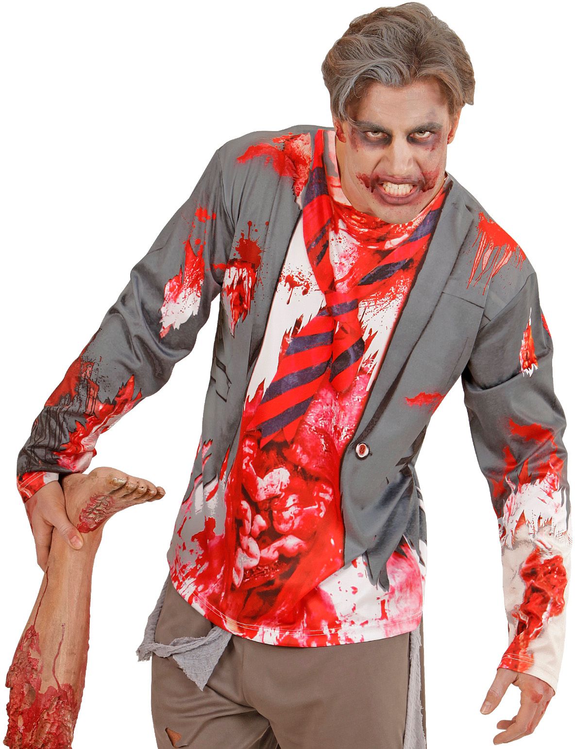Zombie shirt met bloed