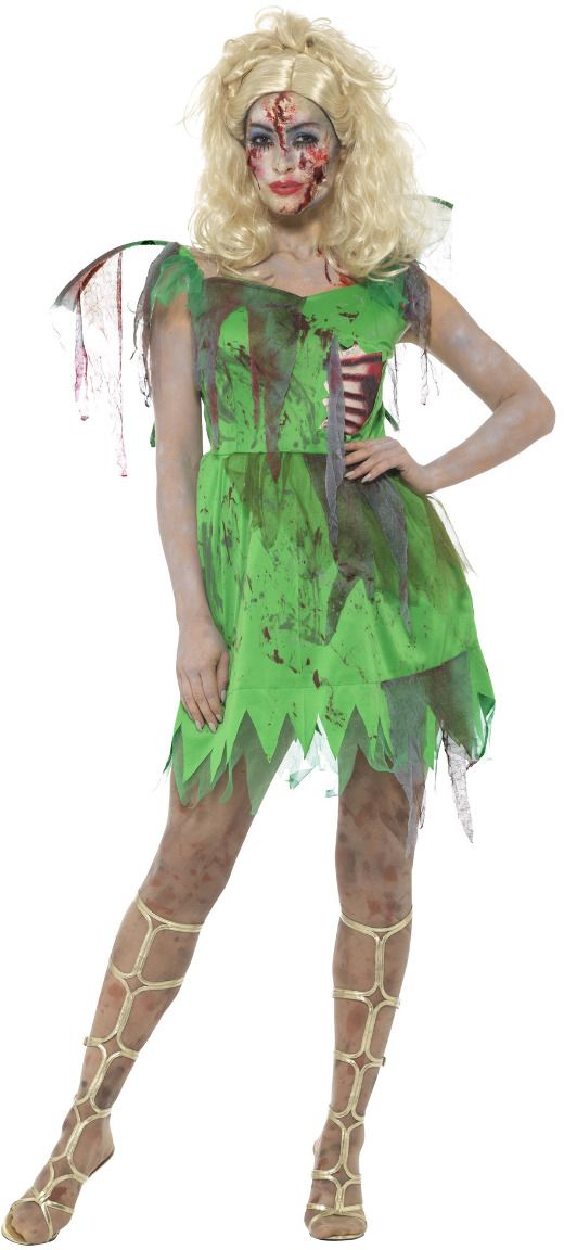 Zombie tinkerbell kostuum dames