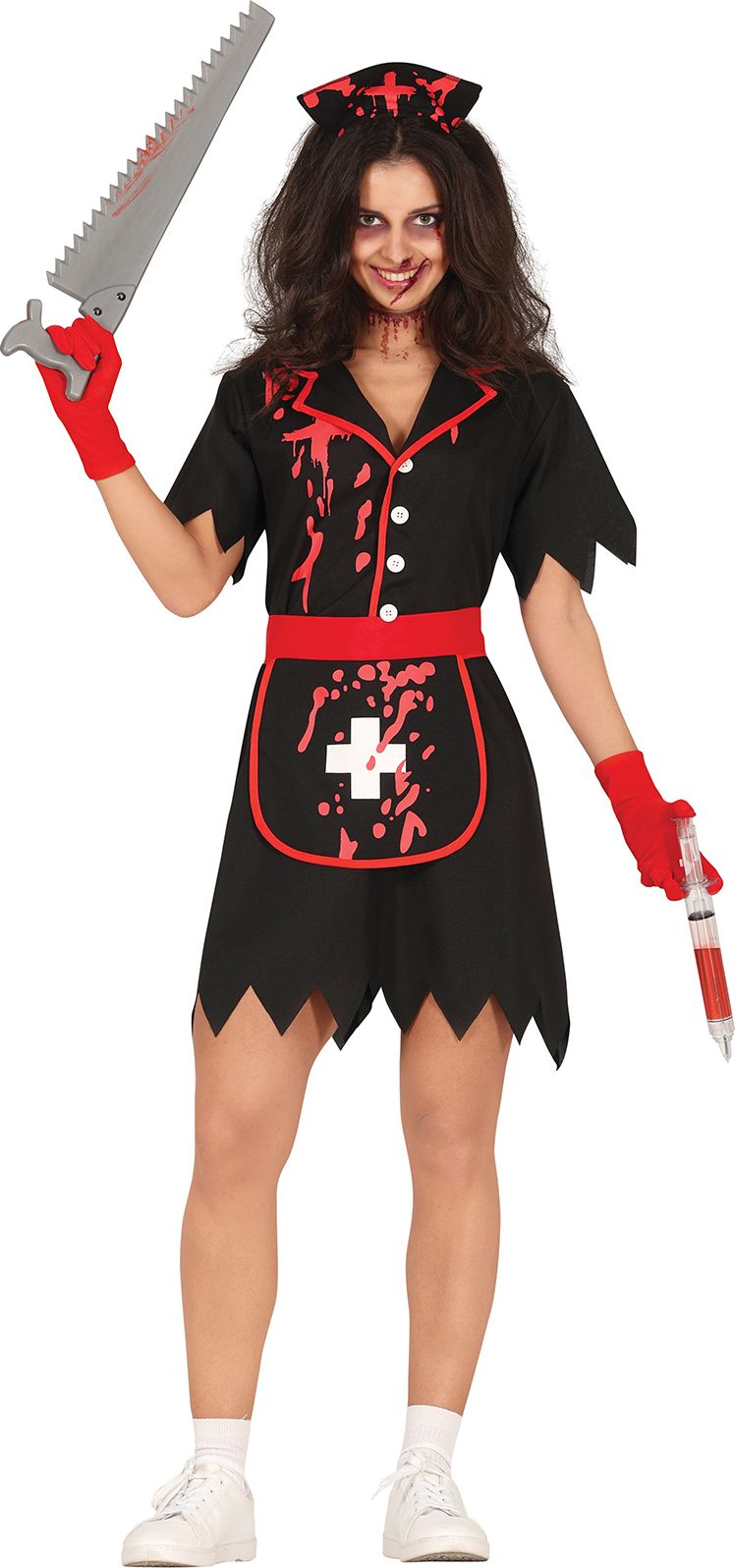 Zombie Zwarte Zuster Jurk Dames