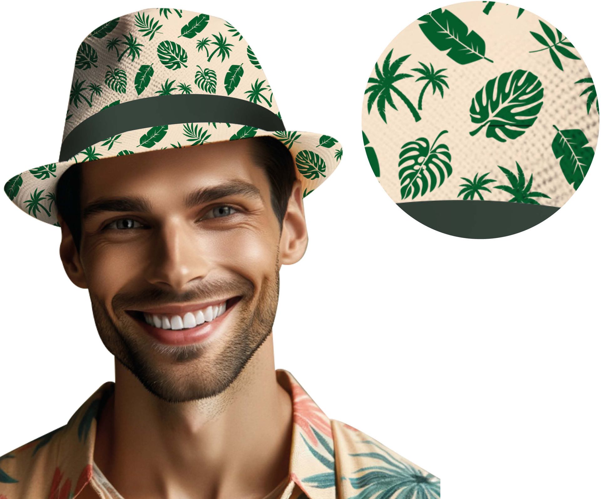 Zomerhoed Tropische Bladeren