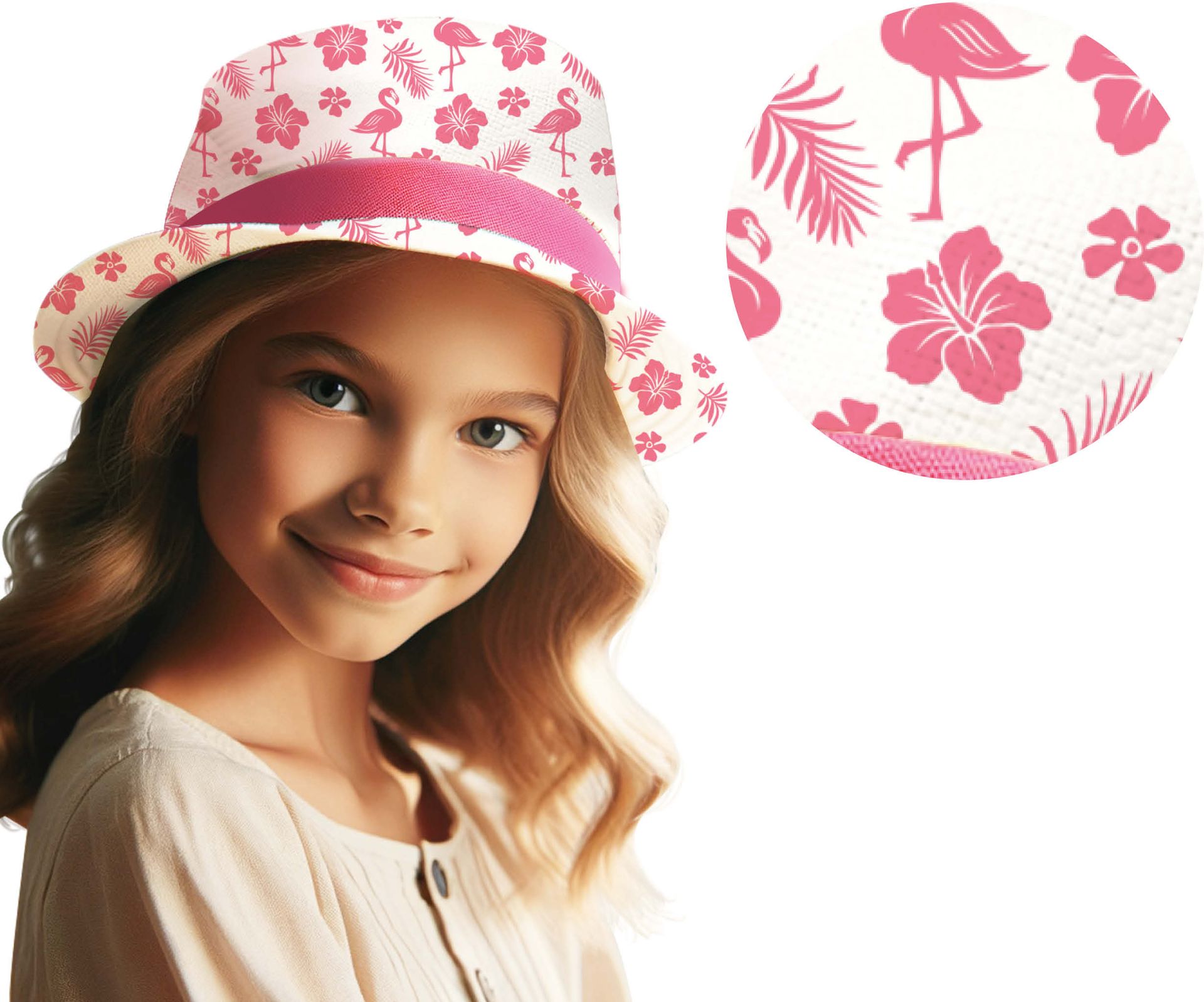 Zomerse Flamingo Hoed Kinderen