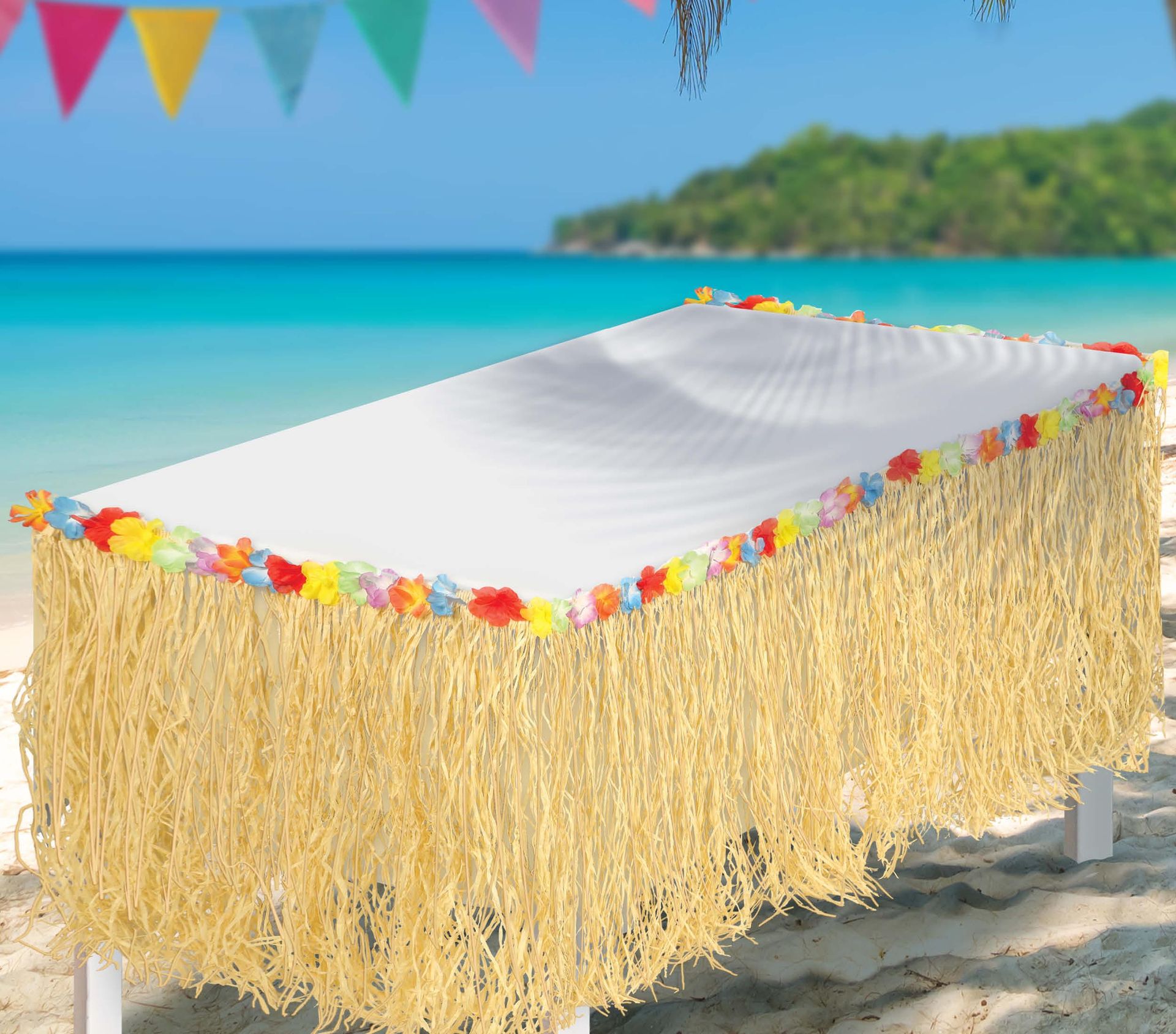 Zomerse Hawai Tafelkleed Beige