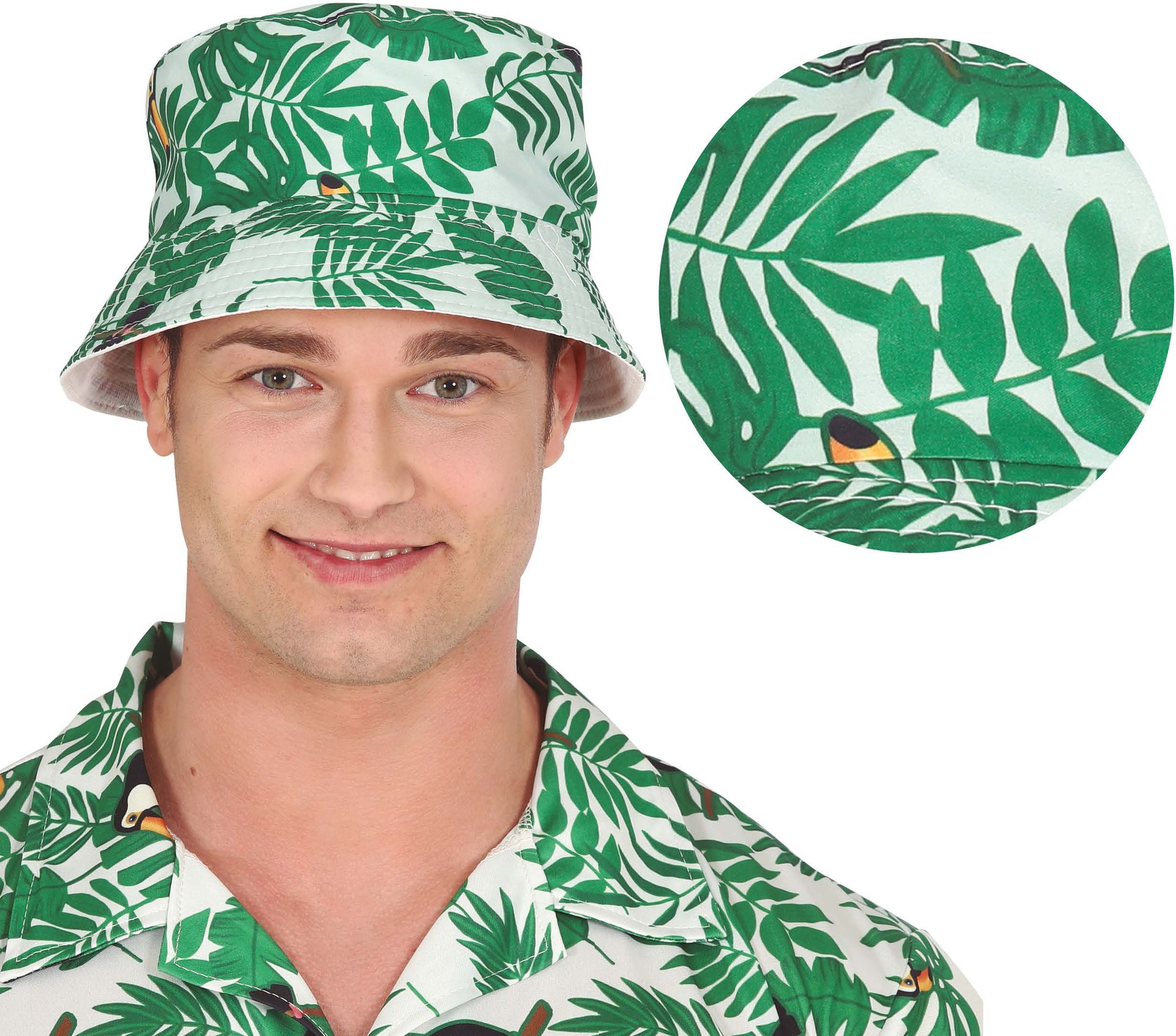 Zomerse Vissershoed Tropical Groen