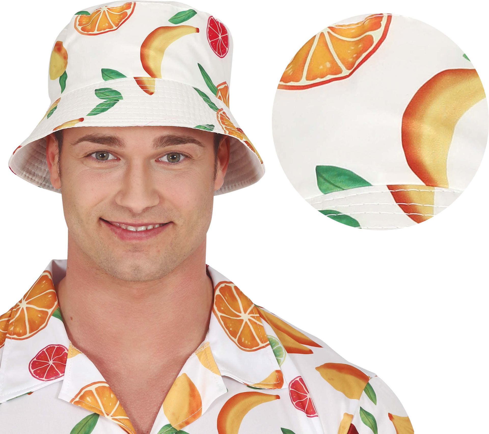 Zomerse Vissershoed Wit Oranje