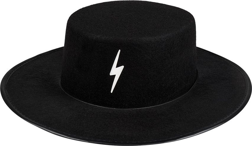 Zorro bandiet zwarte hoed