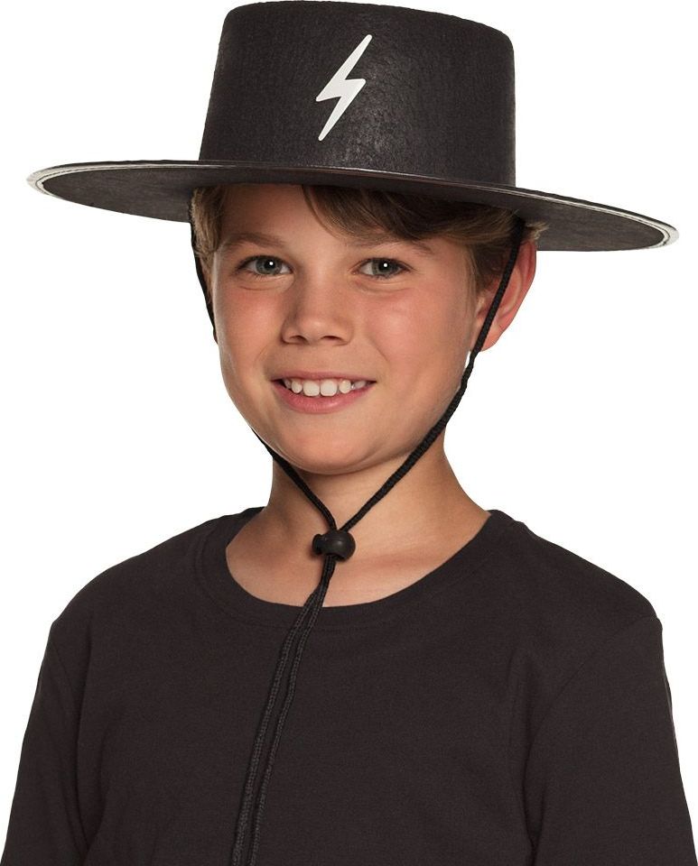 Zorro Bandiet Zwarte Hoed Kind