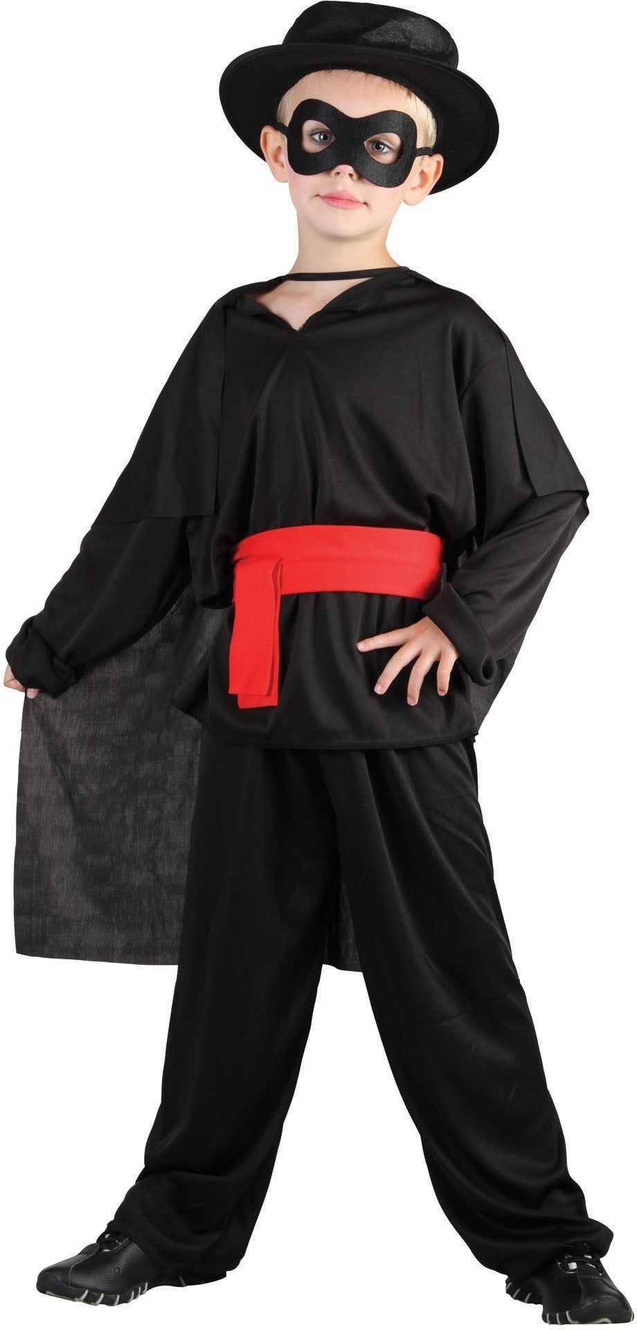 Zorro Jongens Kostuum Zwart