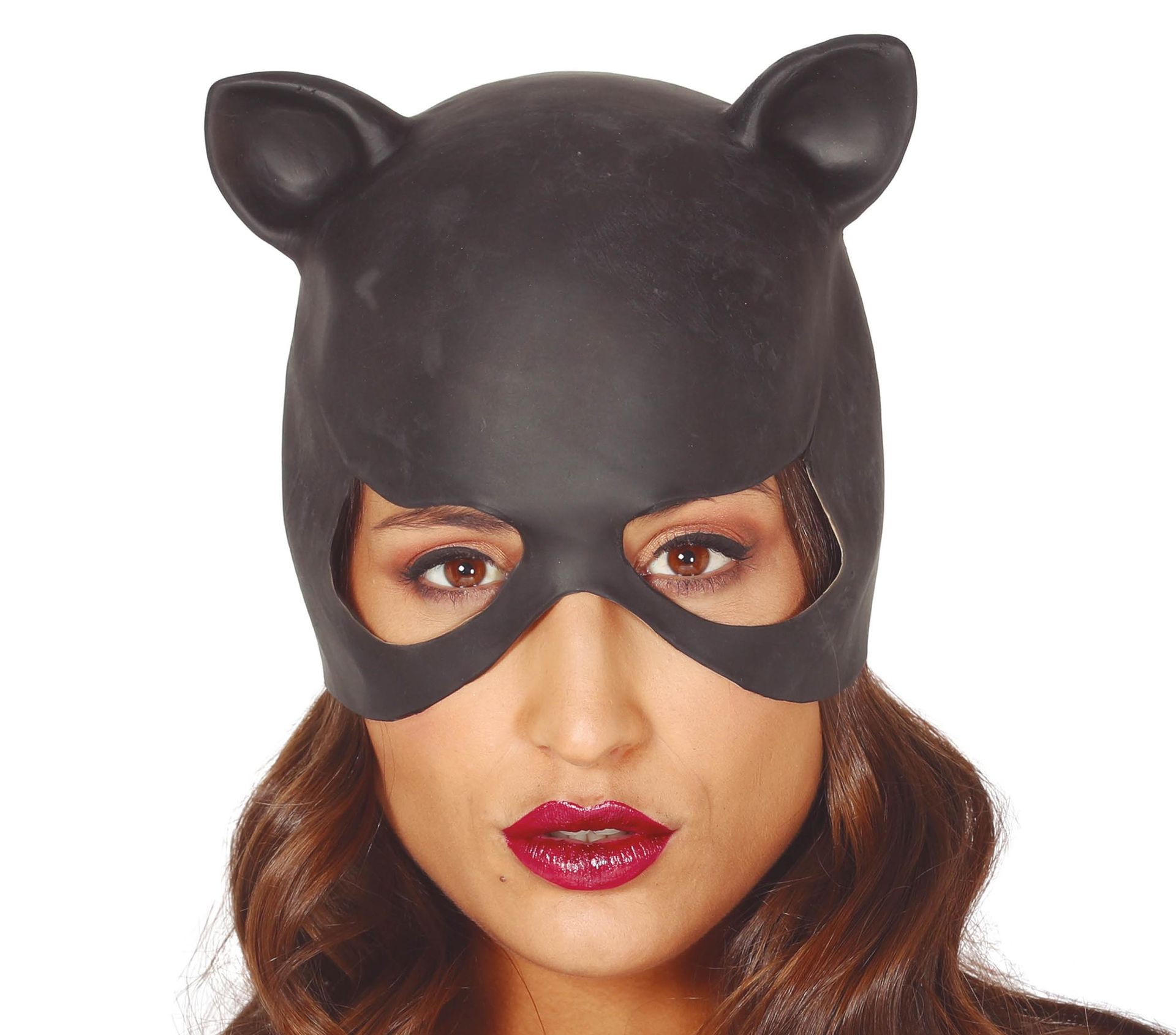 Zwart Catwoman Masker