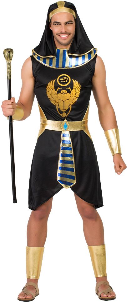 Zwart Egyptisch Farao Kostuum Heren