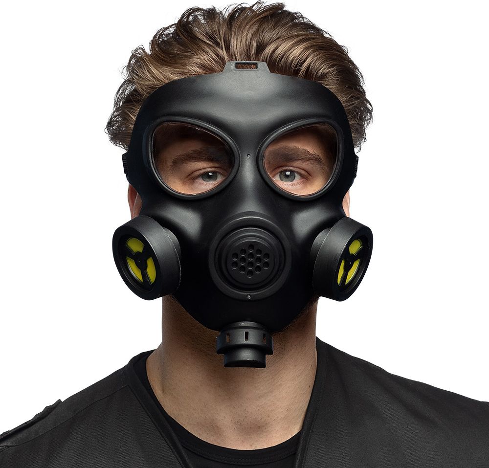 Zwart Gasmasker Gezichtsmasker