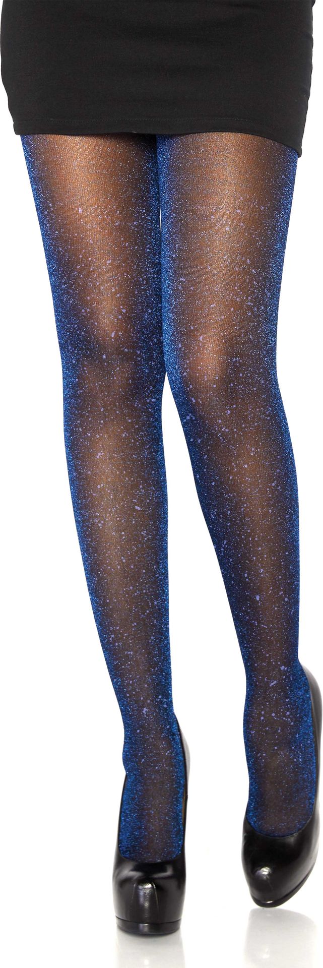 Zwart Glimmende Panty