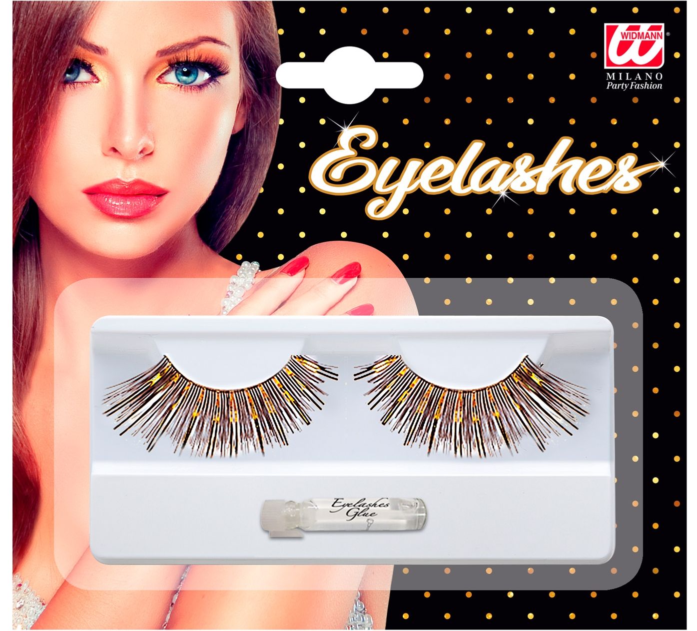 Zwart Gouden Nepwimpers