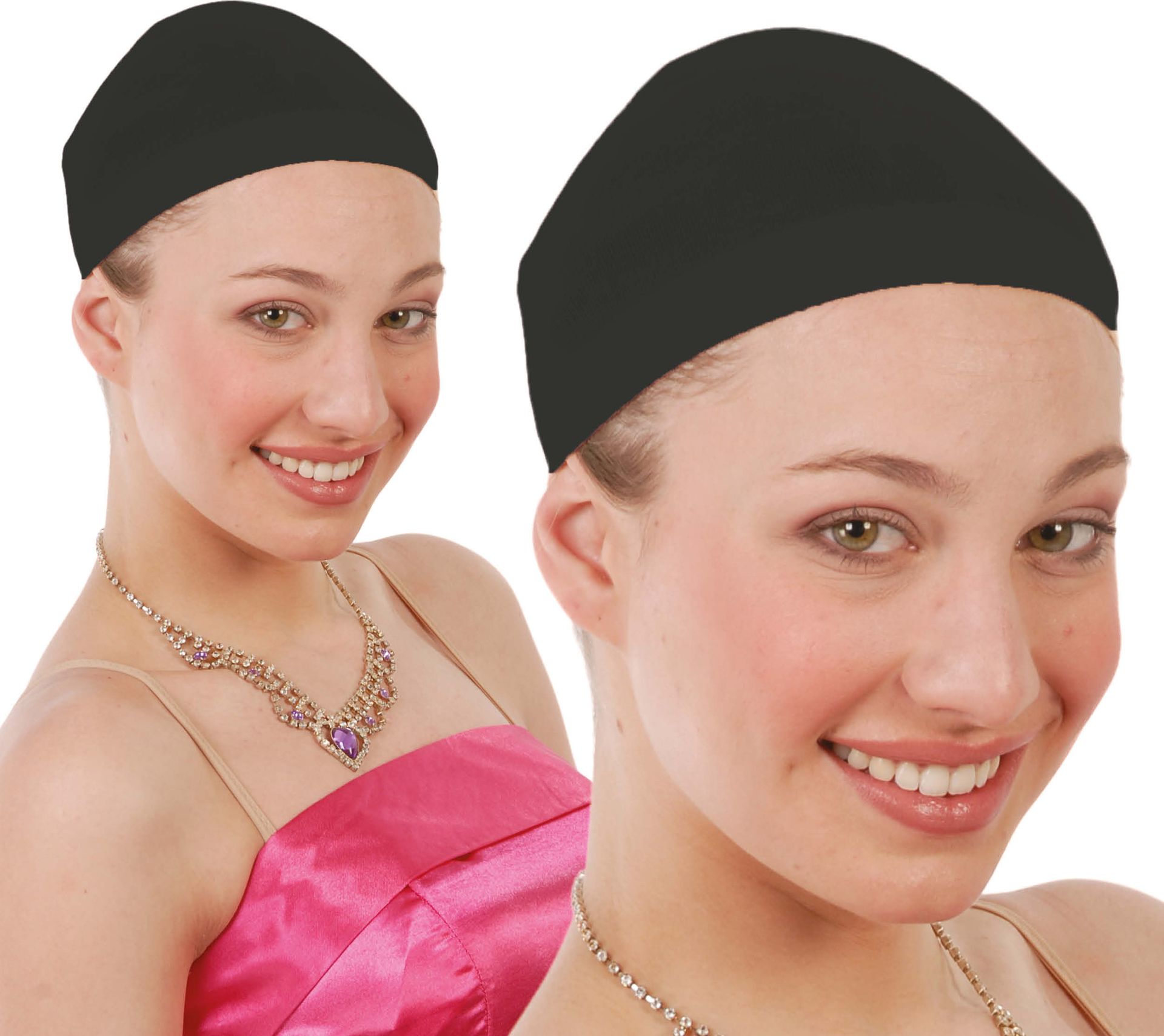 Zwart Haarnetje voor Pruiken 2 Stuks