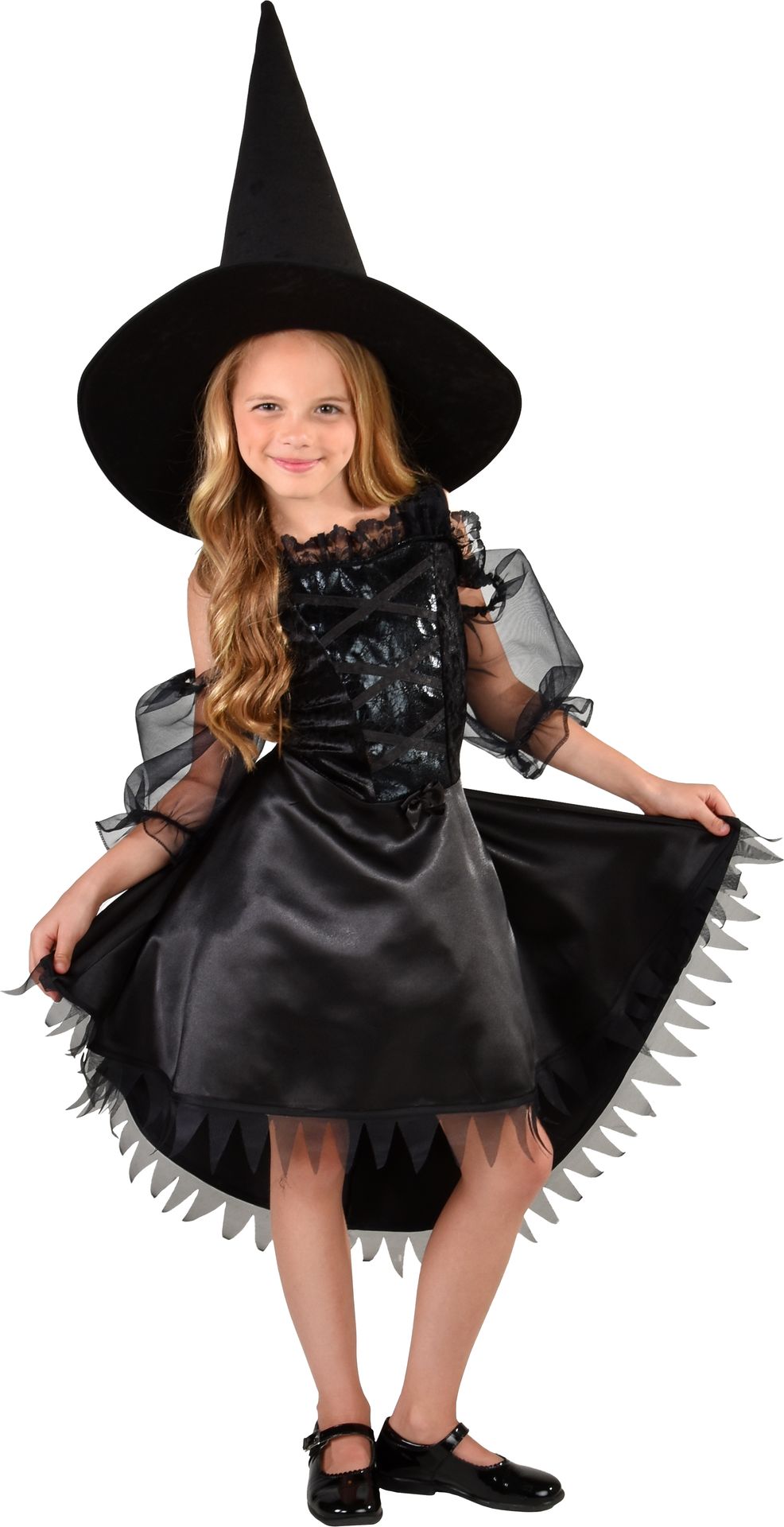 Zwart Heksenjurkje met Kant