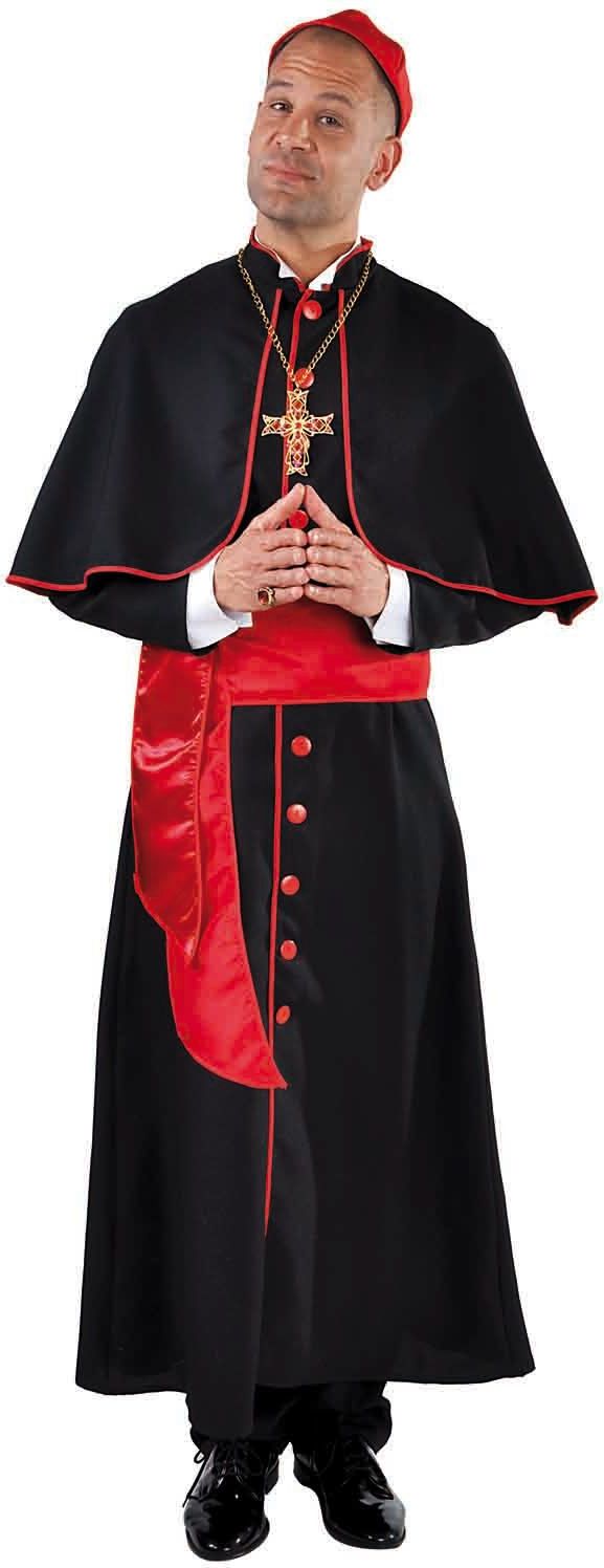 Zwart kostuum kardinaal man