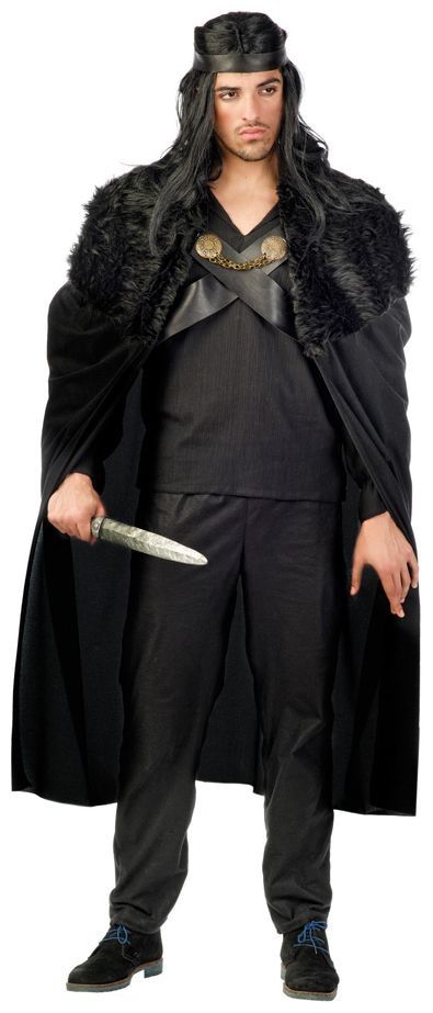 Zwart Middeleeuws Krijgers Kostuum