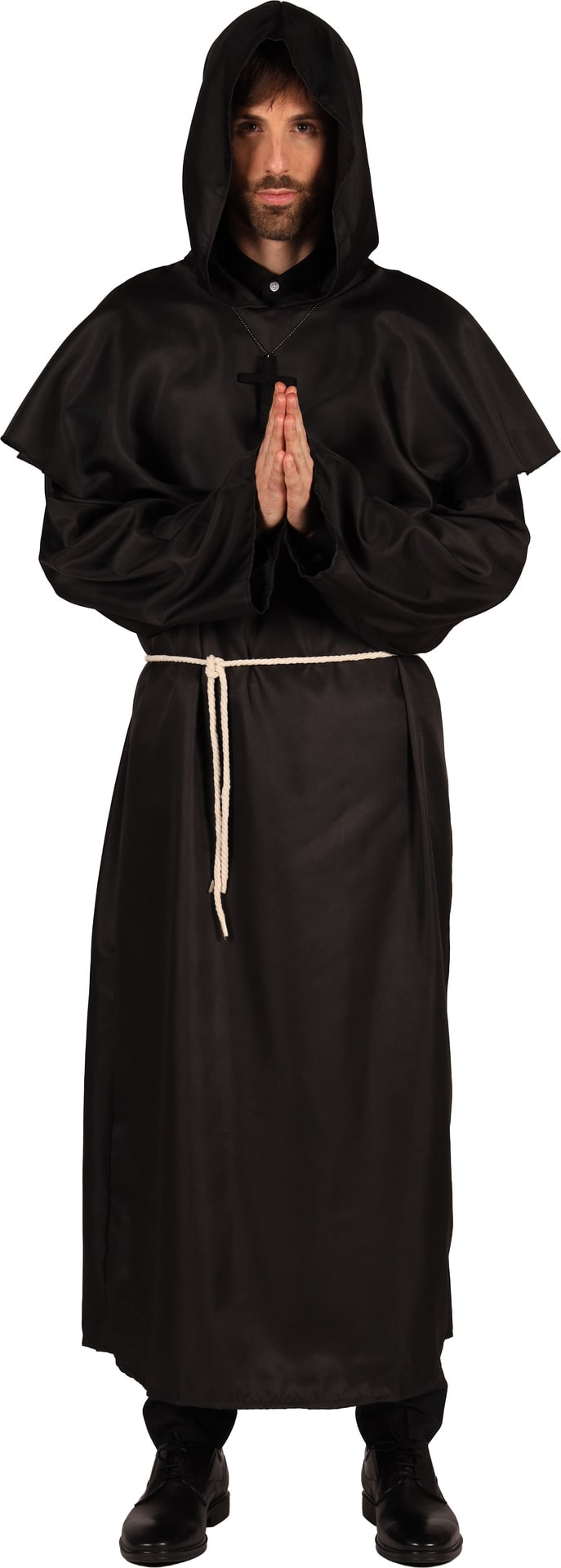 Zwart Monnik Kostuum Heren Halloween