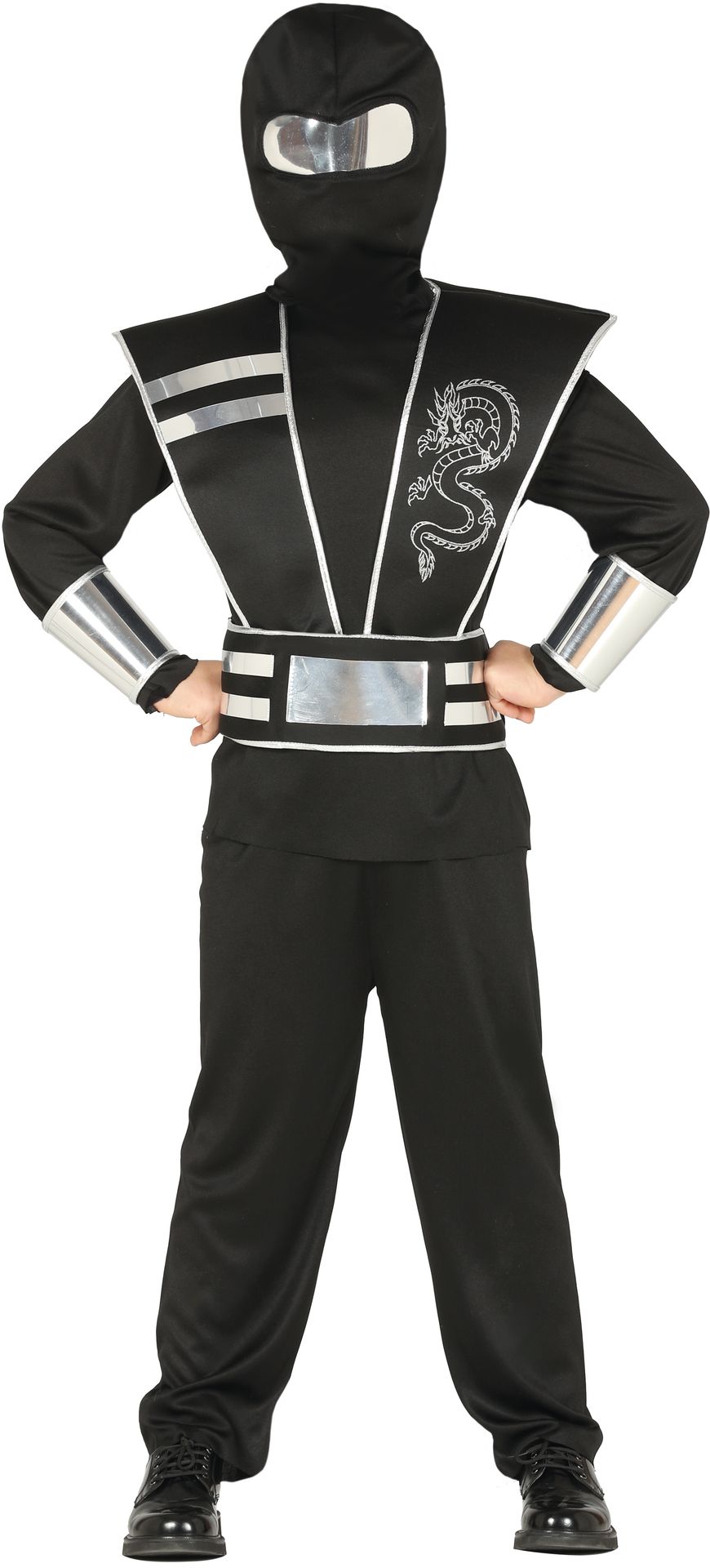 Zwart ninja kostuum kind