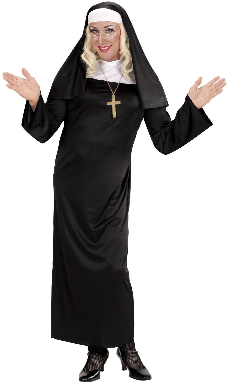 Zwart Nonnen Kostuum