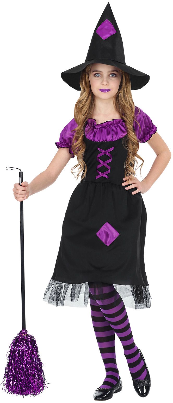 Zwart Paars Heksen Pakje Meisjes