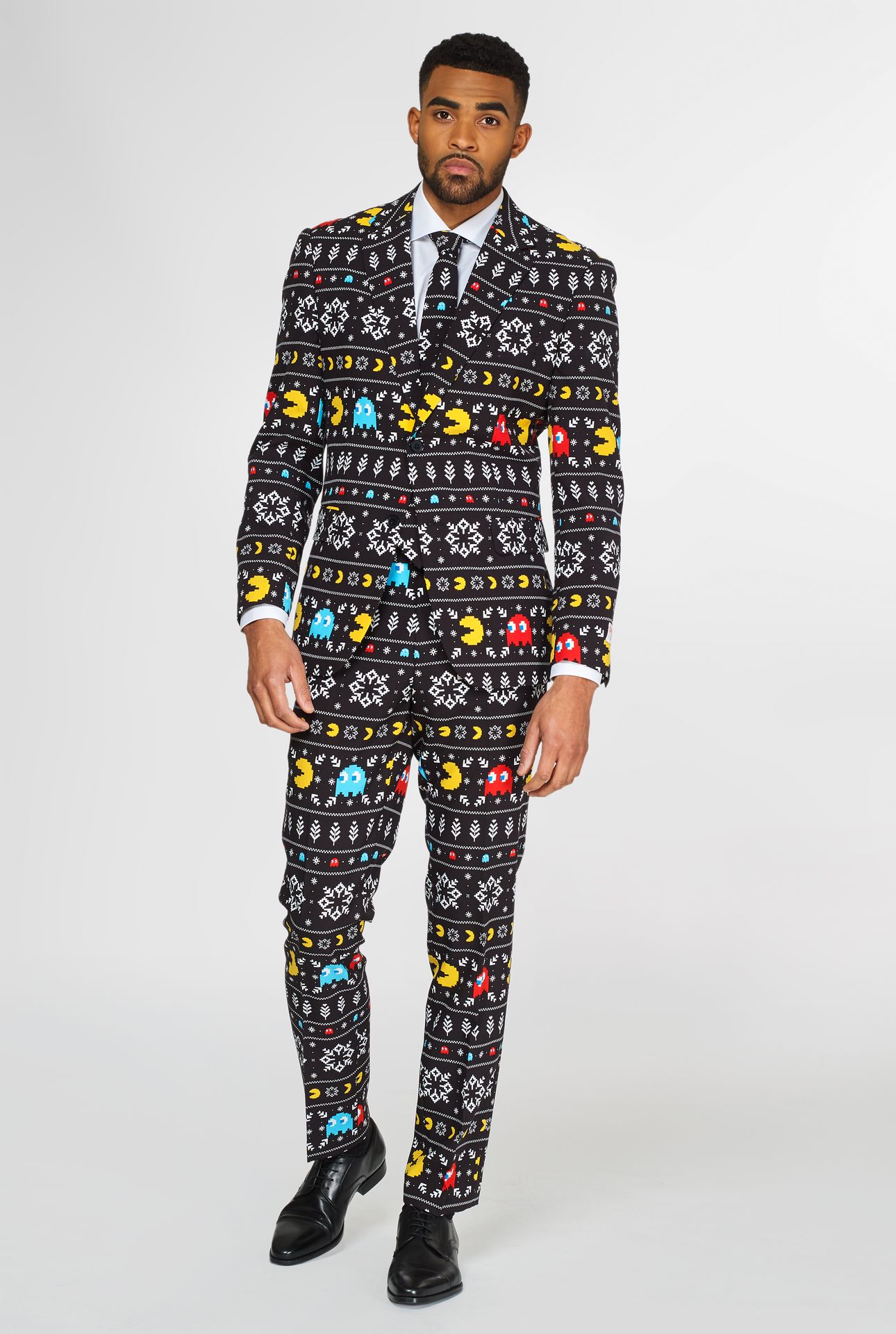 Zwart Pacman kerst Opposuits kostuum
