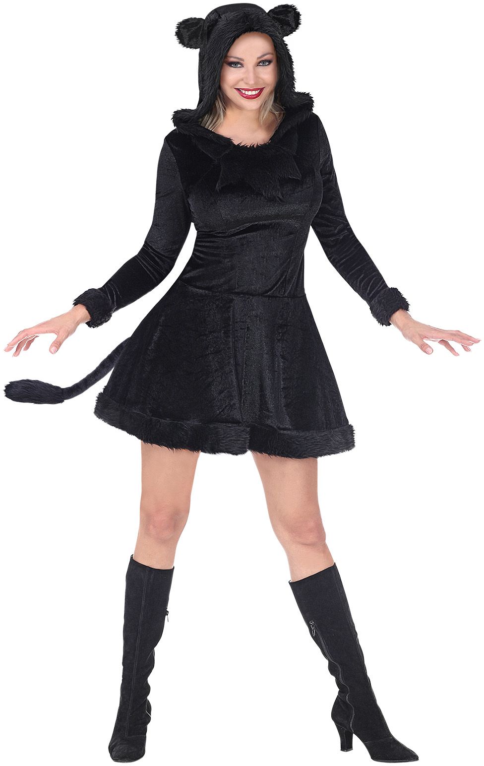 Zwart Panter Jurkje Dames