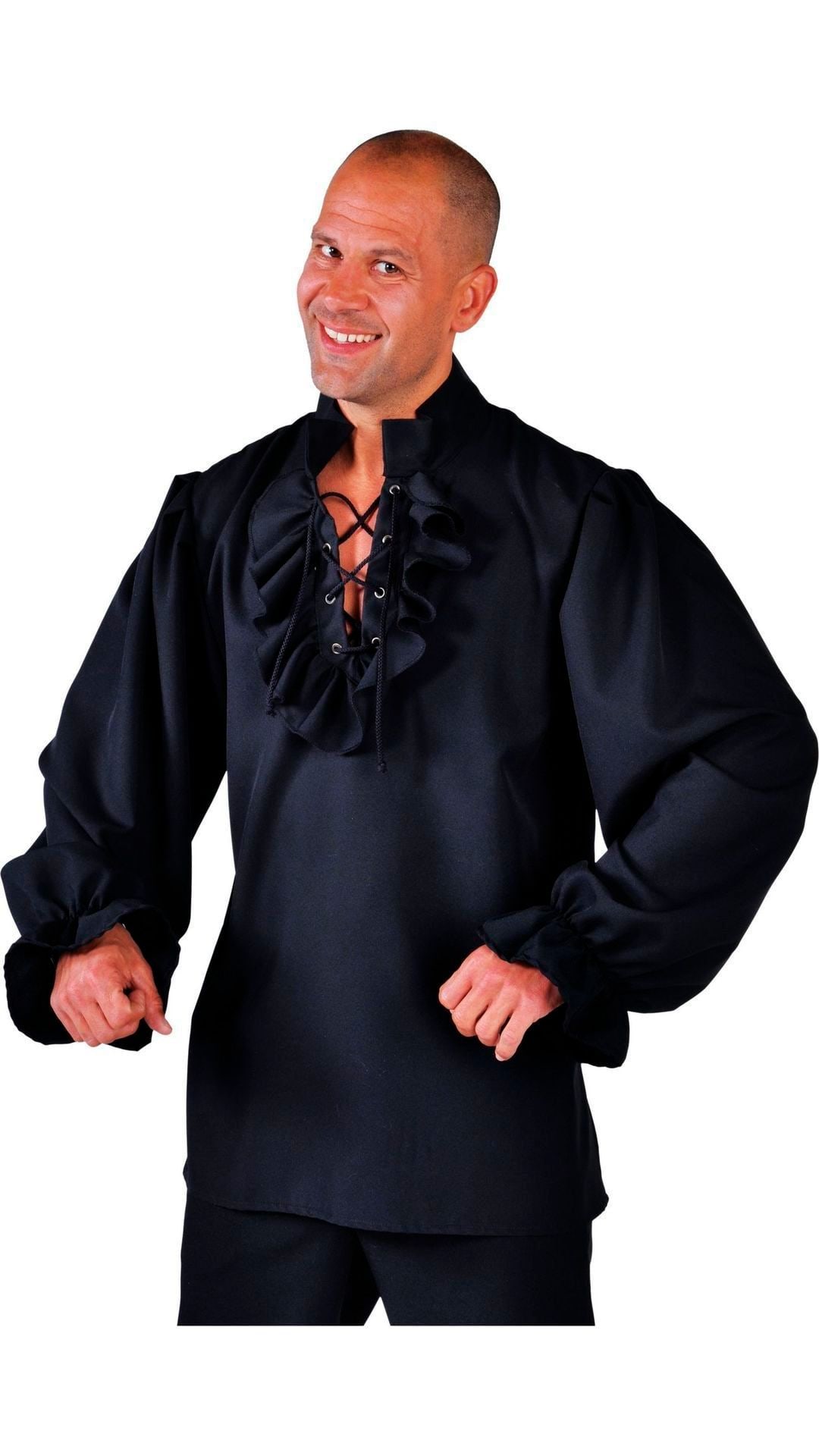 Zwart Piraten Hemd Heren