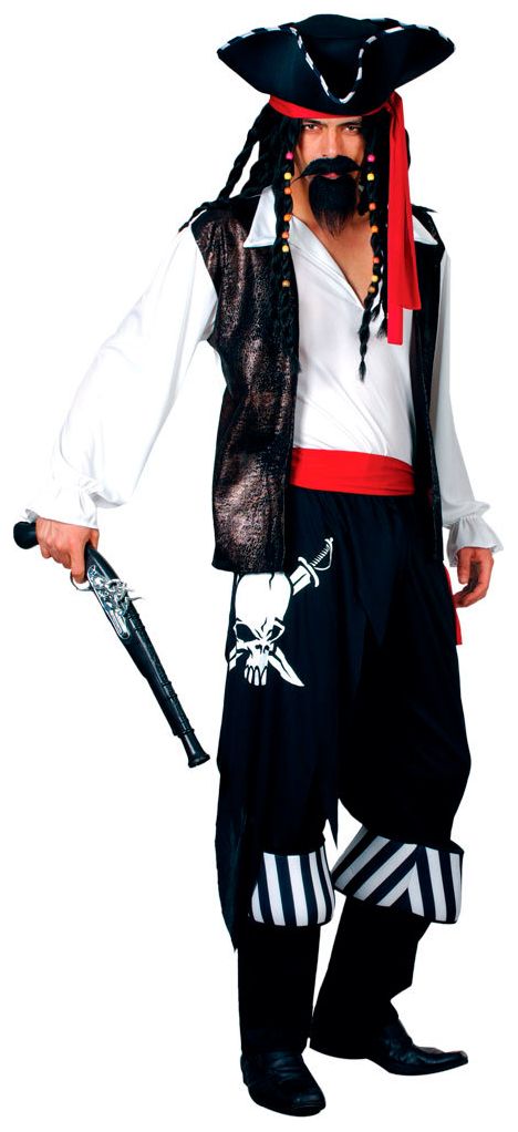 Zwart piraten kostuum