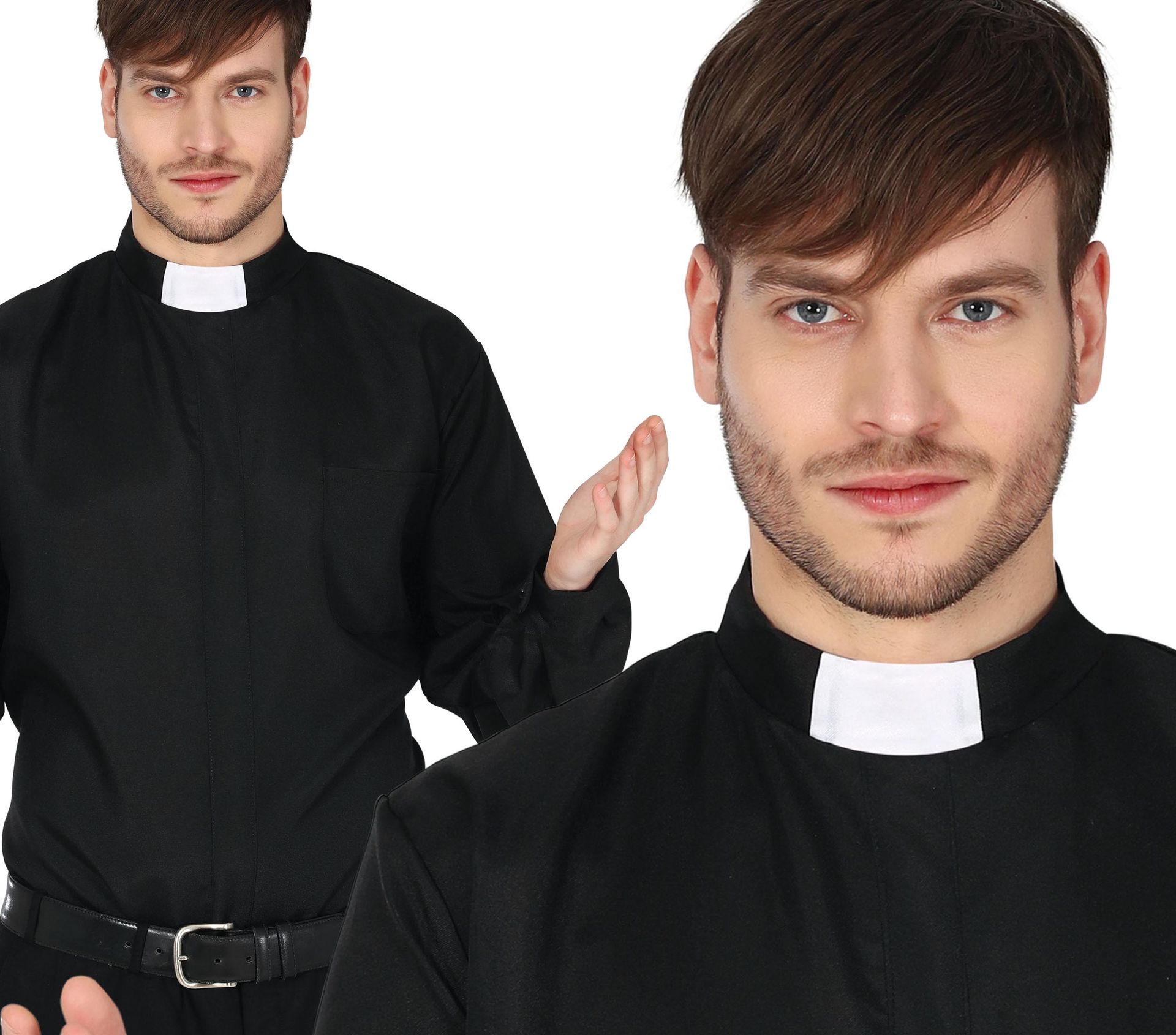 Zwart Priester Shirt