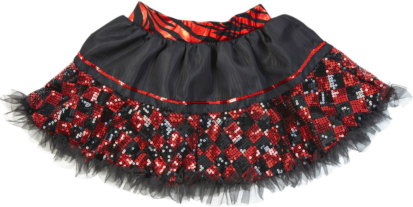 Zwart Rode Pailletten Tutu