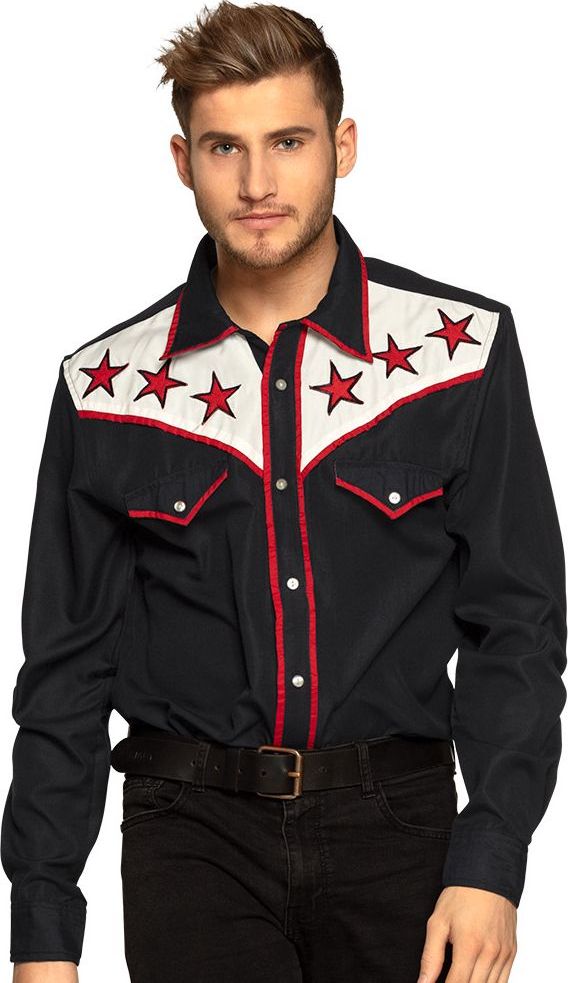 Zwart Rodeo Shirt Heren