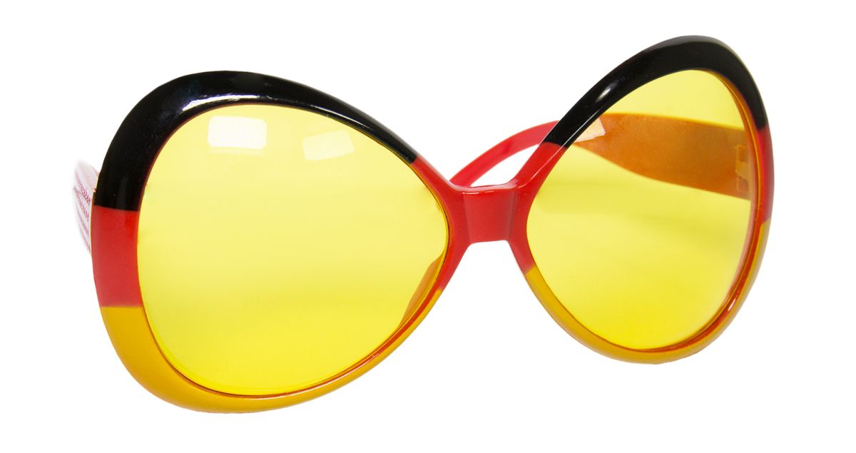 Zwart rood geel Duitsland feestbril