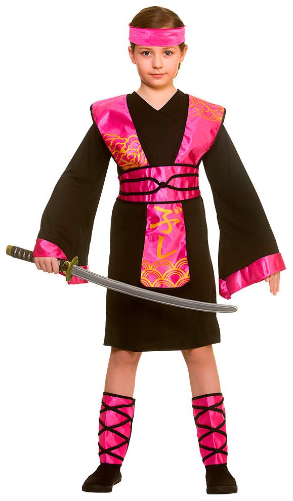 Zwart roze ninja meisjes