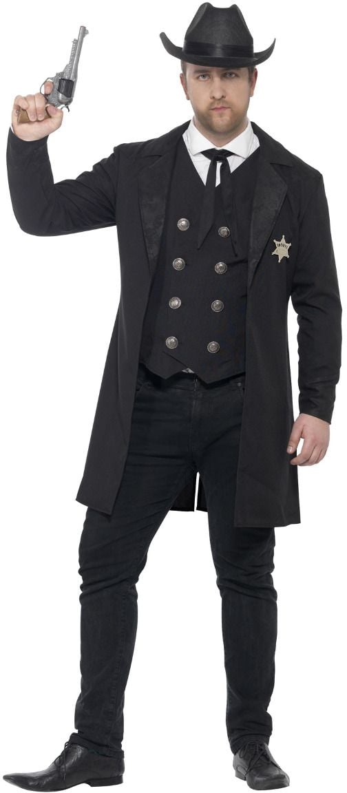 Zwart sheriff outfit