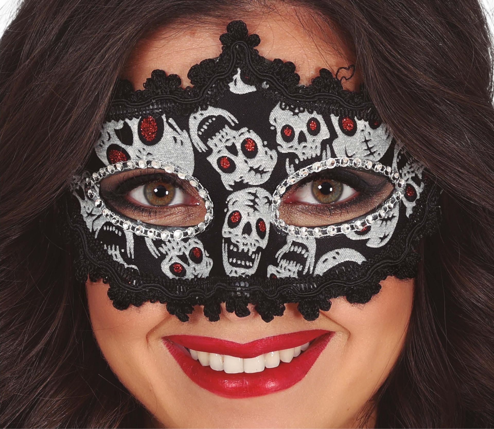 Zwart Skelettenmasker