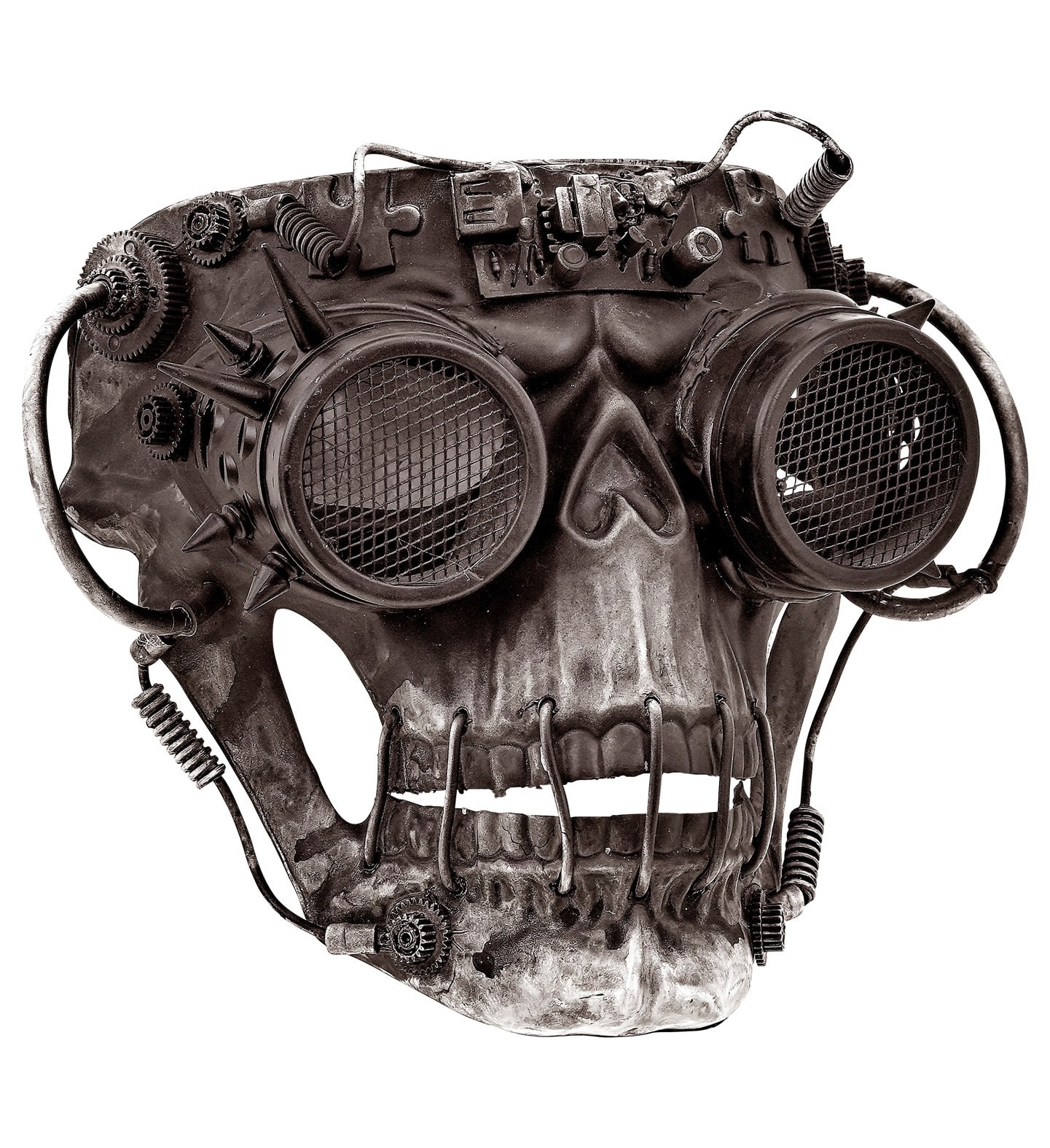 Zwart Steampunk Schedel Masker