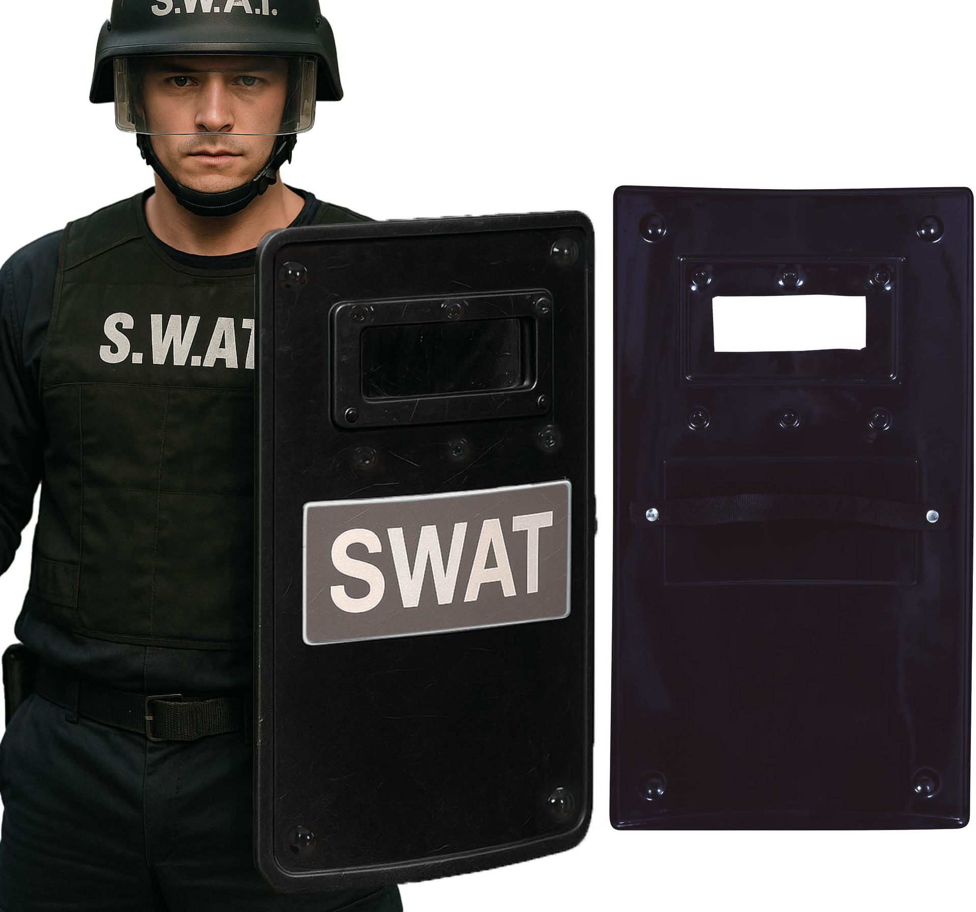 Zwart Swat Schild
