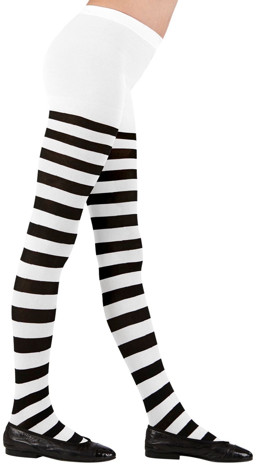 Zwart Wit Gestreepte Kinder Panty