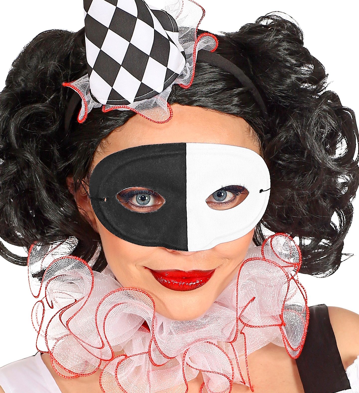 Zwart wit maskerade masker