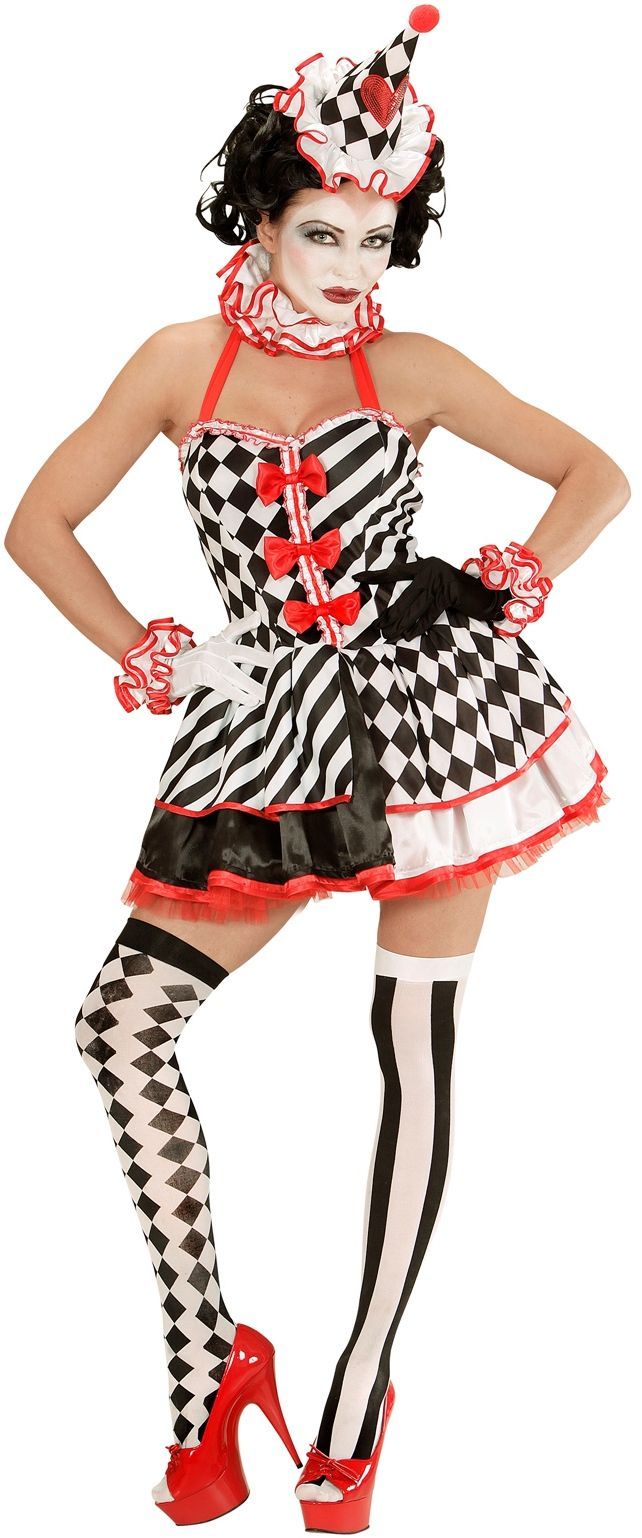 Zwart Witte Killer Clown Dames
