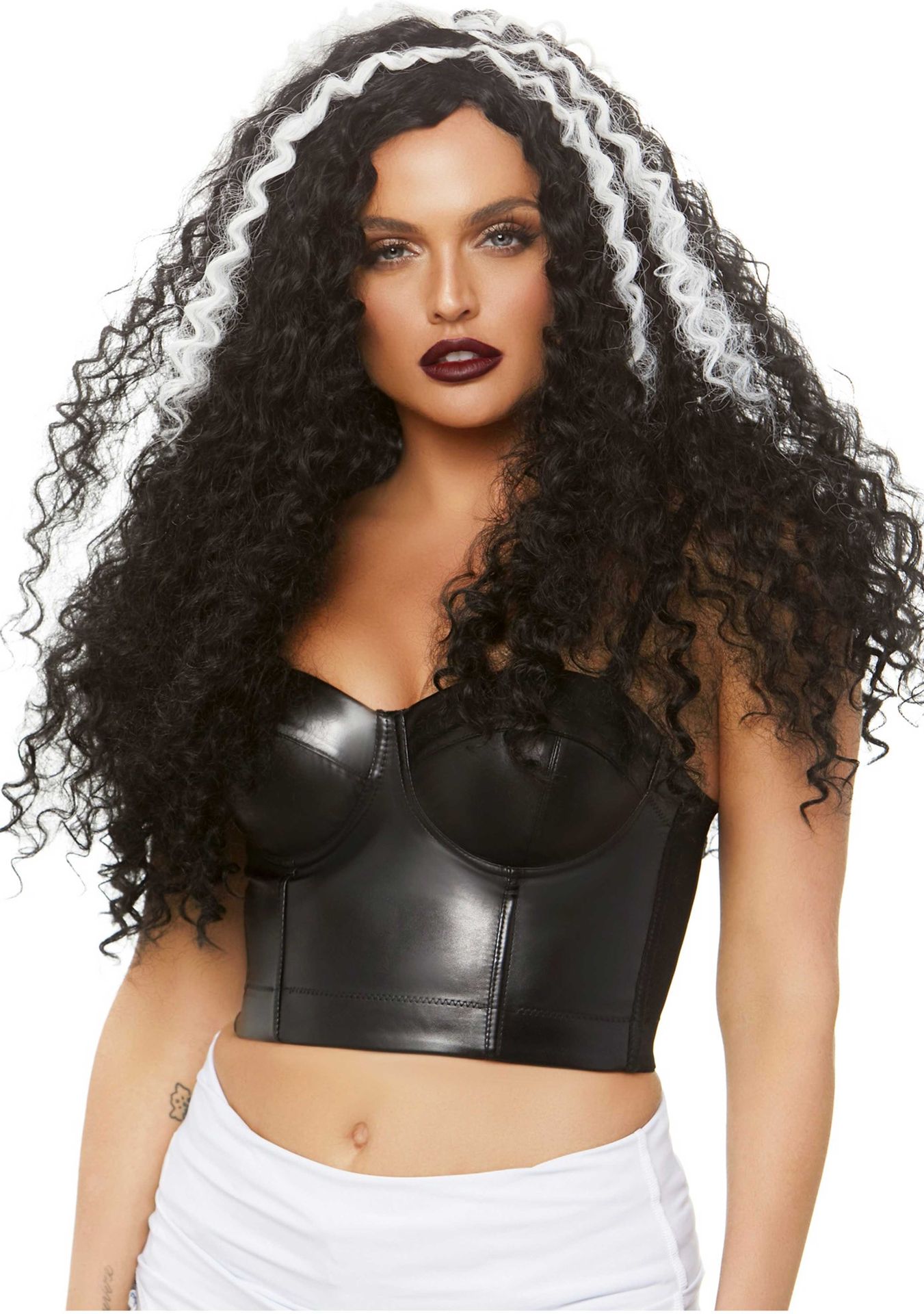 Zwart Witte Nikki Pruik