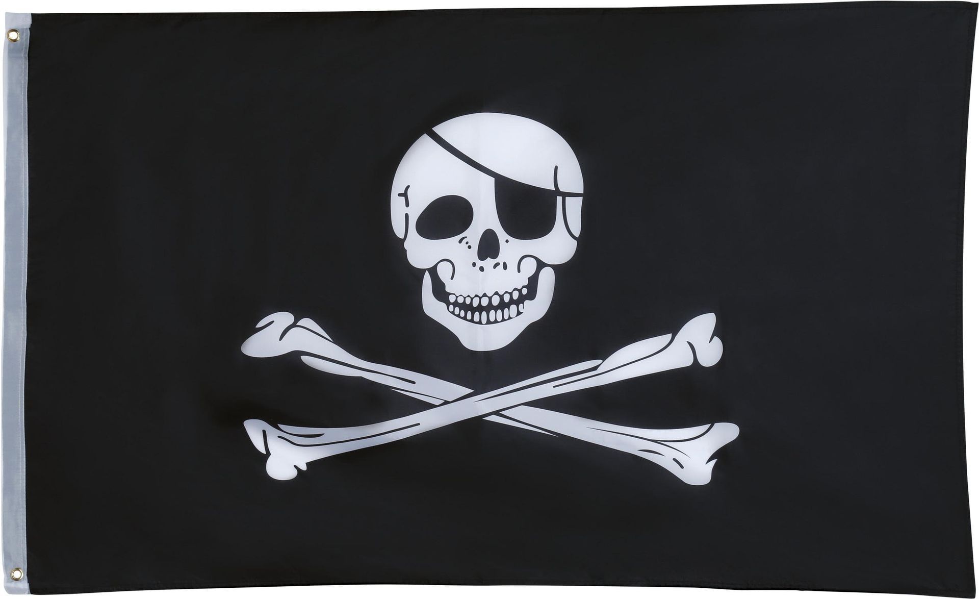 Zwart Witte Piraten Vlag 90X150cm