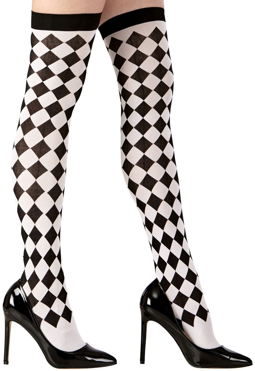 Zwart Witte Ruitjes Kousen