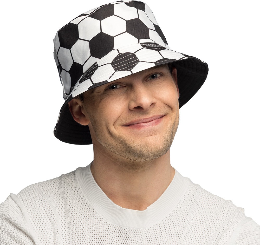 Zwart Witte Voetbal Bucket Hat