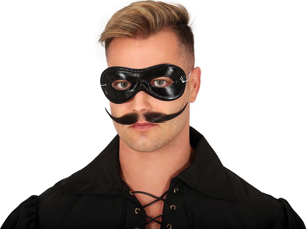 Zwart Zorro Oogmasker